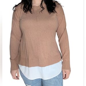 Ann Taylor Women's Brown Crewneck Sweater 2/22 $ on selected item